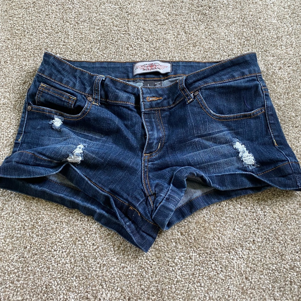 Denim shorts